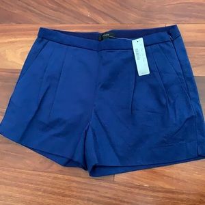 J. Crew Blue pleated shorts NEW